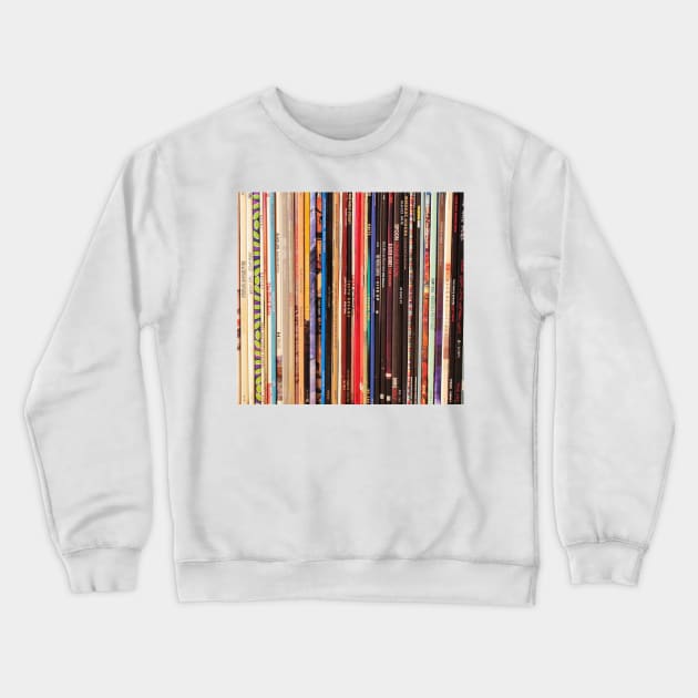 Indie Rock Vinyl Records Crewneck Sweatshirt by iheartrecords